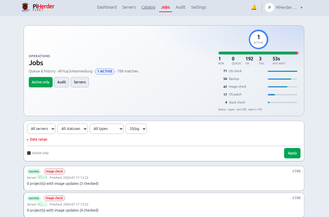 Jobs page